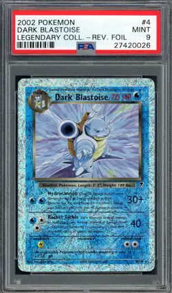 PSA 9 Dark Blastoise Legendary Collection 4/110 Reverse Foil Pokemon Card B24 - Image 1
