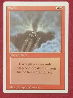 Magic The Gathering REVISED EDITION SMOKE red card MTG - Image 1