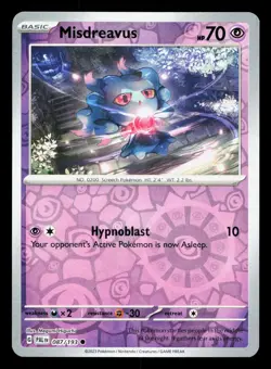 Misdreavus 087/193 Paldea Evolved NM Reverse Holo Pokemon Card TCG - Image 1