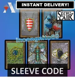 MAGIC MTGA MTG ARENA CODE CARD SECRET LAIR AUGUST 2022 SUPERDROP 22 SLEEVES - Image 4