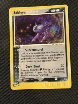 Pokemon TCG Sableye Holofoil 10/100 Sandstorm 2003 MP - Image 1