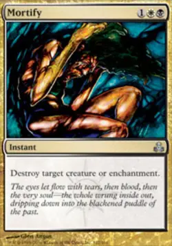 1 x Mortify - Foil - Guildpact - Moderate Play - MTG - Image 1