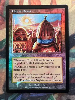 City of Brass Lightly Played LP FOIL - MTG Magic JSS Junior Series Promo - Image 1