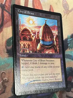 City of Brass Lightly Played LP FOIL - MTG Magic JSS Junior Series Promo - Image 2