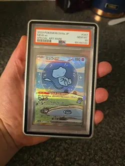 Pokemon Card Bubble Mew EX SAR 347/190 PSA 10 Shiny Treasure SV4A 2023 - Image 2