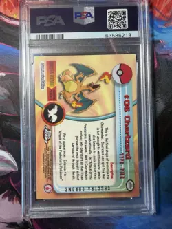 CHARIZARD Pokemon Cad - 2000 Topps Chrome - #6 - Pokemon T.V. Spectra - PSA 9 - Image 2