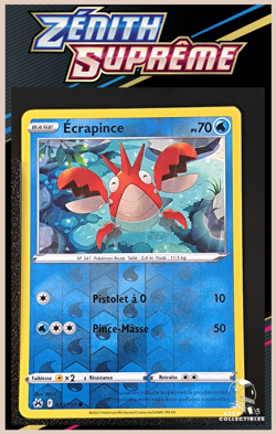 Carte Pokemon Ecrapince 033/159 Reverse EB12.5 Zenith Supreme FR - Image 1