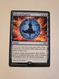 Magic the Gathering Force of Negation Modern Horizons Rare 052/254 MTG - Image 1