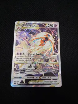 Deoxys VSTAR GG46/GG70 Crown Zenith: Galarian Gallery Holo Pokemon Card TCG - Image 1
