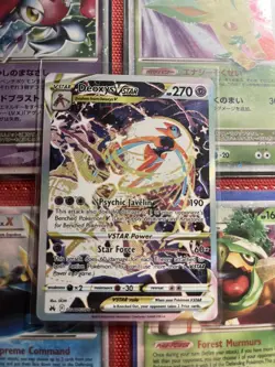 Deoxys VSTAR GG46/GG70 Crown Zenith: Galarian Gallery Holo Pokemon Trading Card - Image 1