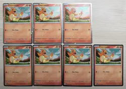 Lot Of 7: Charmander ASC 020/217 Cosmos Holo Promo Ascended Hero’s Pokemon Card - Image 1