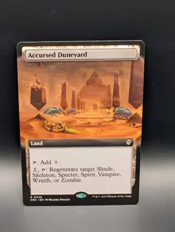 MTG - Accursed Duneyard - EXTENDED ART - Land (C) - DRC #36 - Rare - Image 1