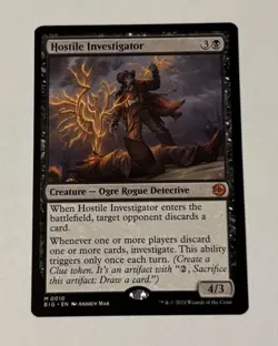 MTG Hostile Investigator - Outlaws of Thunder Junction: The Big Score LP - Image 1