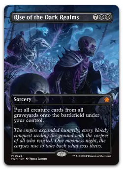Rise of the Dark Realms (Borderless) #323 (NM) Foundations FDN Magic MTG - Image 1