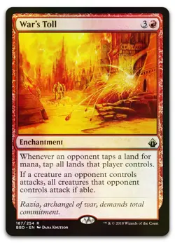 War's Toll #187 (Foil) (NM) Battlebond BBD Magic MTG - Image 1