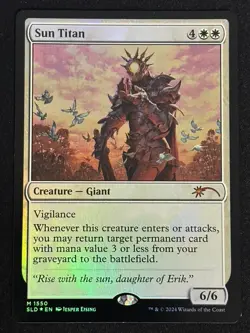 1x MTG Sun Titan (Rainbow Foil) - Secret Lair Drop Series (SLD) #1550 - Magic - Image 1