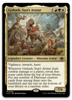 Gishath, Sun's Avatar #229 (NM) Lost Caverns of Ixalan LCI Magic MTG - Image 1