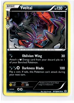 2016 TCG Pokemon #RC16/RC32 Yveltal Holo Generations Radiant Collection - Image 1