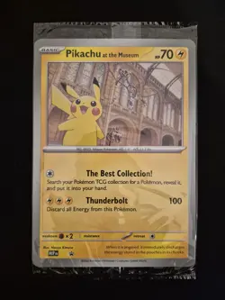 Pikachu At The Museum Pokemon x Natural History Museum Jumbo Promo - Pokemon TCG - Image 1