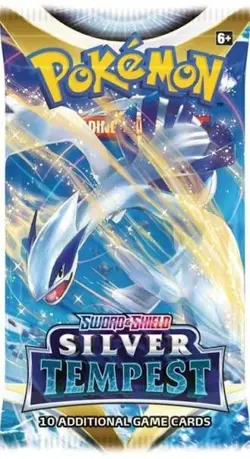 Pokemon TCG Sword & Shield Silver Tempest Booster Pack 10 cards - New & Sealed - Image 1