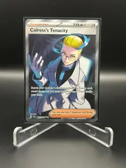 2024 Pokemon TCG SV Shrouded Fable 087/064 Colress's Tenacity Ultra Rare - Image 1