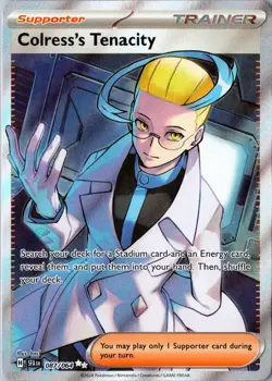 Pokemon TCG SV: Shrouded Fable #087/064 Colress's Tenacity NM - Image 1