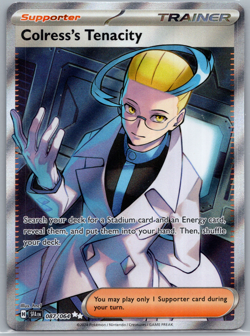 Pokemon TCG SV: Shrouded Fable #087/064 Colress's Tenacity NM - Image 1