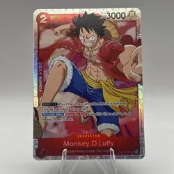 Monkey.D.Luffy OP01-024 Romance Dawn One Piece TCG - English Near Mint SR Foil - Image 1
