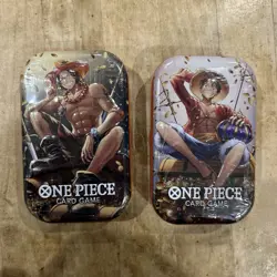 One Piece TCG Tin Pack Set Vol. 2 (TS-02, OP13) New Factory Sealed Set Of 2 - Image 1