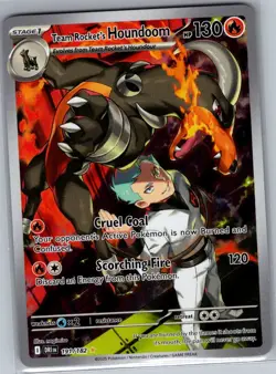 Team Rocket's Houndoom 191/182 SV10: Destined Rivals - Pokemon Card - NM - Image 1