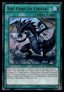 The Fang of Critias DRL3-EN060 Dragons of Legend: Unleashed - Image 1
