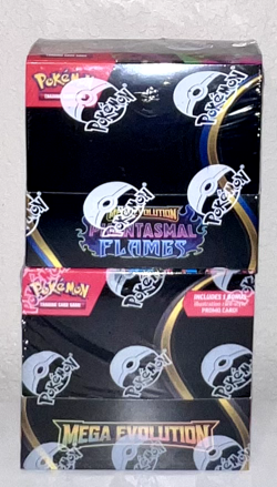 Pokemon TCG Mega Evolution Enhanced Booster Box + Phantasmal Flames Booster Box - Image 1