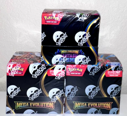 Pokemon TCG Phantasmal Flames & Mega Evolution Enhanced Booster Boxes (Lot Of 3) - Image 1