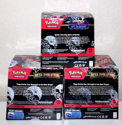 Pokemon TCG Phantasmal Flames & Mega Evolution Enhanced Booster Boxes (Lot Of 3) - Image 3
