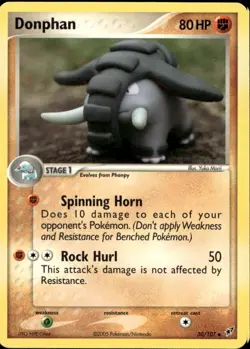 Donphan 30/107 Uncommon EX Deoxys Pokemon - Image 1