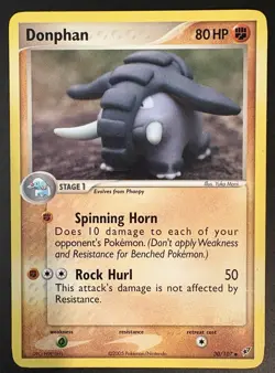 Donphan 30/107 Uncommon Pokemon EX Deoxys 2005 TCG Card Era MP - Image 1