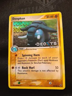 Donphan 30/107 Uncommon Holo EX Deoxys Stamped Pokemon Card NM - Image 1