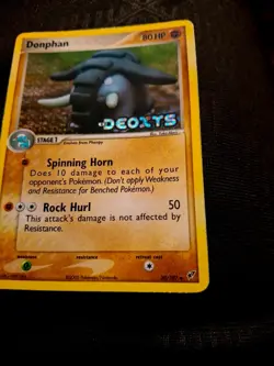 Donphan 30/107 Uncommon Holo EX Deoxys Stamped Pokemon Card NM - Image 4