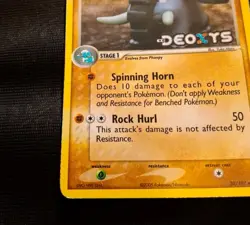 Donphan 30/107 Uncommon Holo EX Deoxys Stamped Pokemon Card NM - Image 5