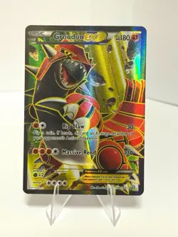 Pokemon Groudon EX Full Art Holo Ultra Rare TCG Card XY Primal Clash 150/160 - Image 1