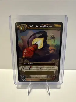 Unscratched World Of Warcraft TCG Loot Card “X-51 Nether-Rocket” - Image 1