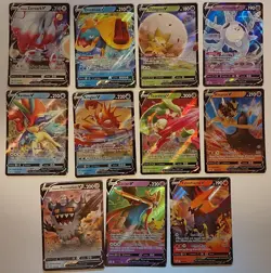 Pokemon Card TCG Bulk Lot 11 Cards Sword & Shield Era Holo Ultra Rare V NM - Image 1