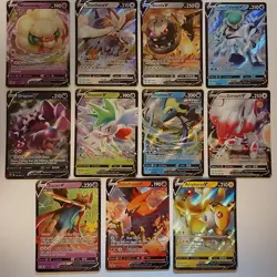 Pokemon Card TCG Bulk Lot 11 Cards Sword & Shield Era Holo Ultra Rare V NM - Image 1