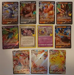 Pokemon Card TCG Bulk Lot 11 Cards Sword & Shield Holo Ultra Rare V VMAX MP-NM - Image 1
