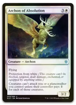Archon of Absolution #3 (Foil) (NM) Throne of Eldraine ELD Magic MTG - Image 1