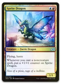 Sprite Dragon #211 (Foil) (NM) Ikoria IKO Magic MTG - Image 1