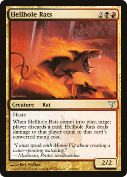 Hellhole Rats #113 (MP) Dissension DIS Magic MTG - Image 1
