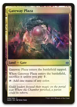 Gateway Plaza #246 (Foil) (NM) War of the Spark WAR Magic MTG - Image 1