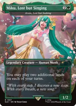 Miku, Lost but Singing - SLD - NM - Magic The Gathering - MTG - Image 1