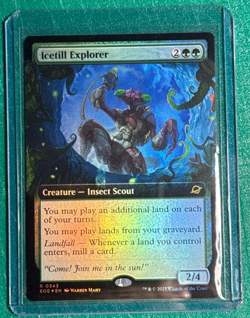 MTG Edge of Eternities (Borderless Foil) Icetill Explorer EOE#343 - Image 1